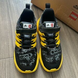 LEGO+Adidas Collaboration Kids Shoes! Black + Yellow!